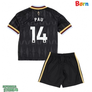 Aston Villa Pau Torres #14 Replika Babytøj Udebanesæt Børn 2026-27 Kortærmet (+ Korte bukser)